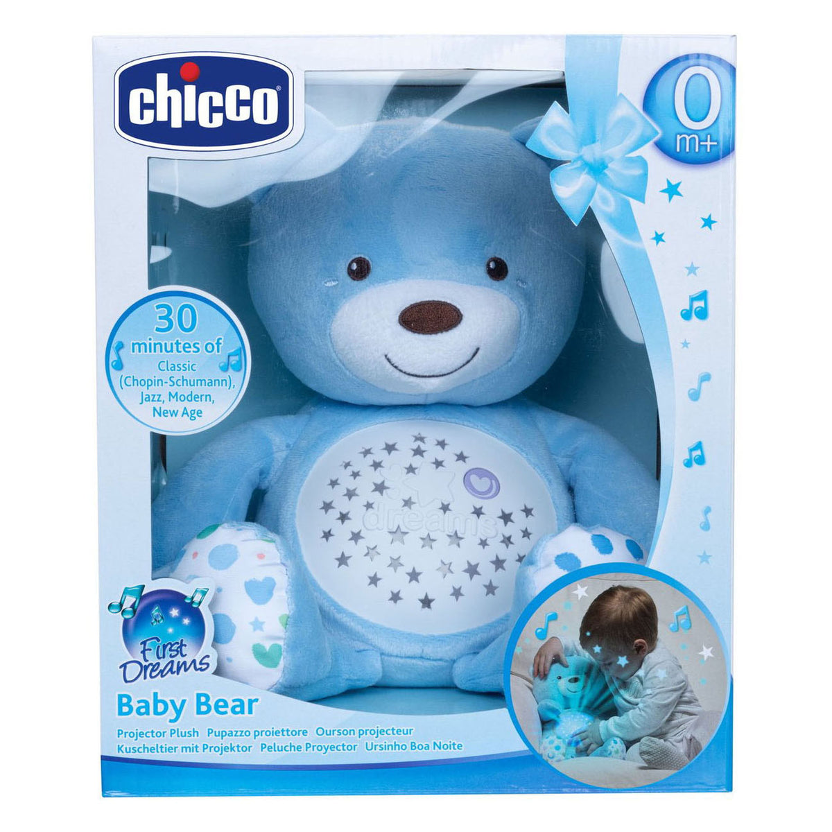 Chicco Kuscheltierprojektor Baby Bär erste Träume blau