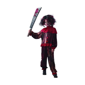 Kinderkostuum enge clown - maat 128