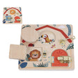 Houten puzzelbord met sloten