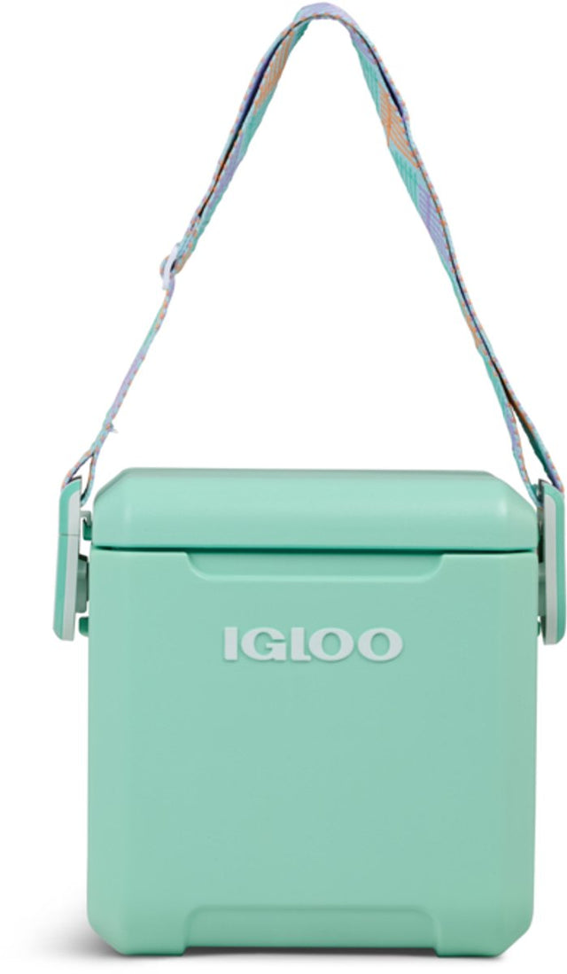 Igloo - tag along - 10qt koelbox -seafoam green – compacte cooler met schouderband – 11 liter, lekvrij 2 dagen koeling