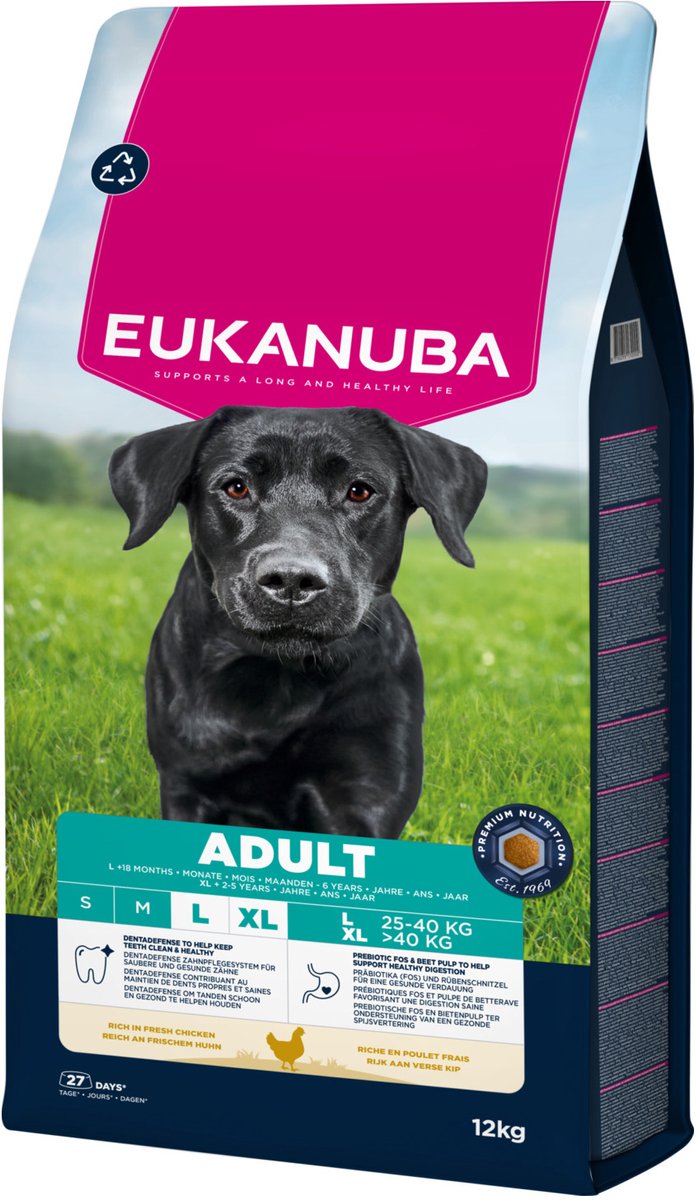 Eukanuba adult large breed kip - hondenbrokken - 12 kg