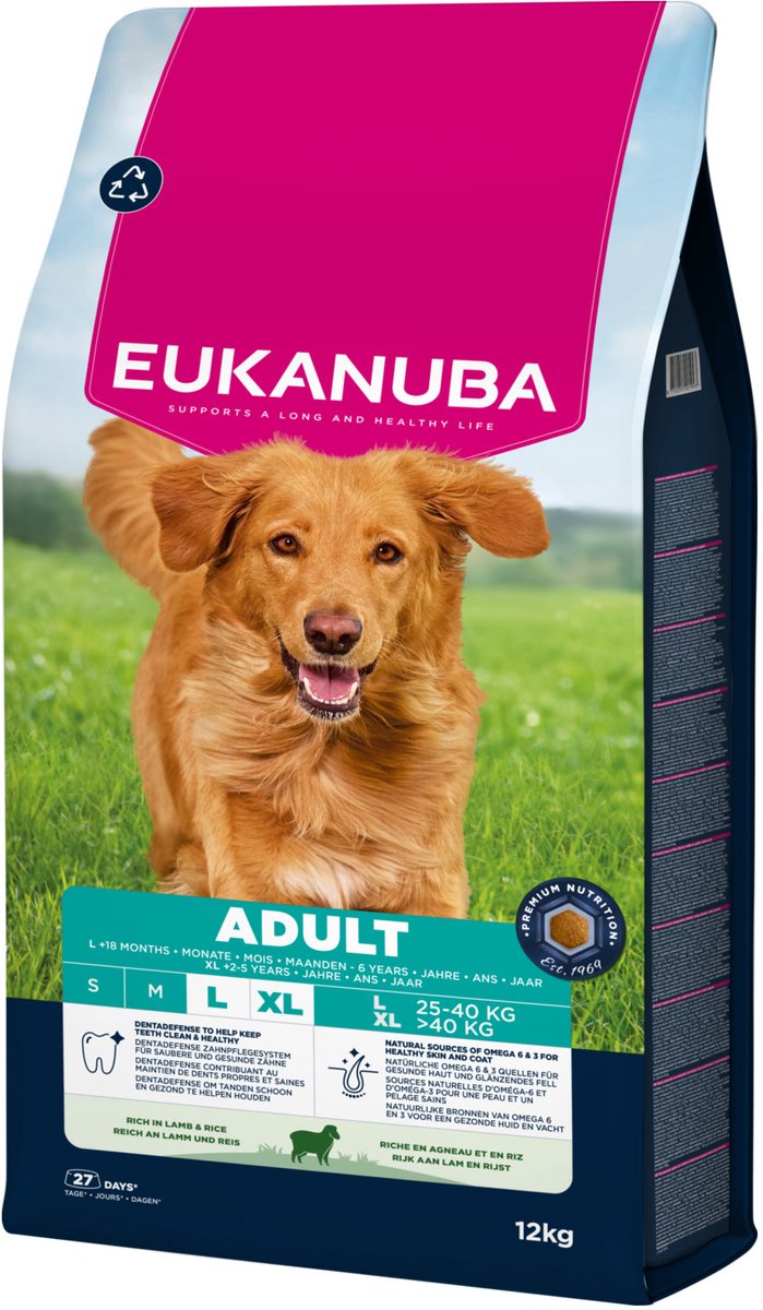 Eukanuba Adult Large Wide Lamm Reis – Hundefutter – 12 kg