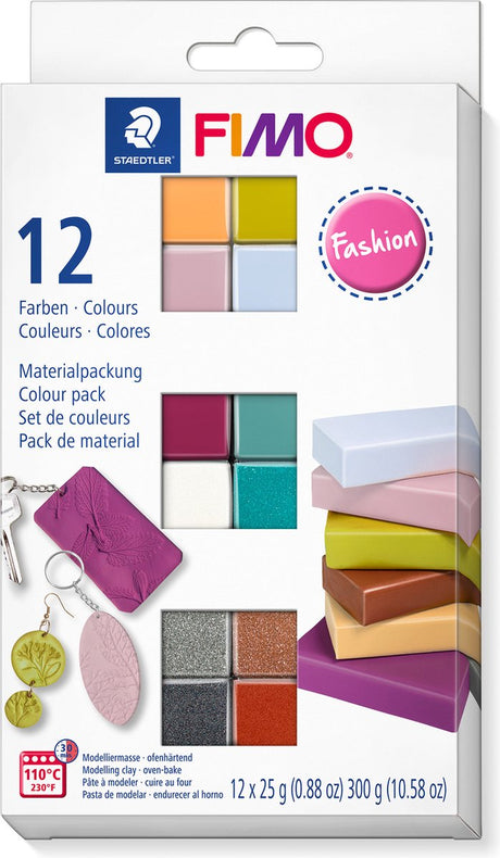 Fimo® soft, Pastellfarben, 12x25 gr 1 Box