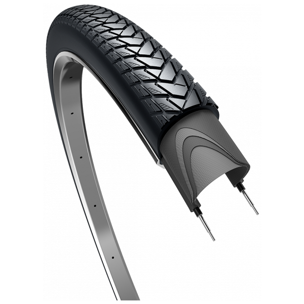 Edge Tire Traveller Basic 28 x 1,60 42-622 - Schwarz mit Reflexion