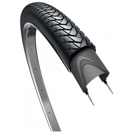 Edge Tire Traveller Basic 28 x 1,75 47-622mm - Schwarz mit Reflexion