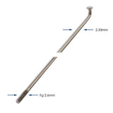 Alpina Speichen 286-13 Raggi ø2,33 mm fg 2,6 – Edelstahl (144 Stück)