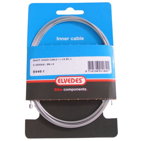 Elvedes Link Innenkabel 2250 mm verzinkt ø1,1 mm Shimano Sram N-Nippel (auf Karte)