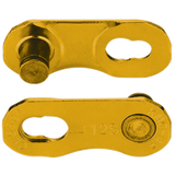 Kmc-Kette 12-Gang x flaches Zinngold x 126l gewachst