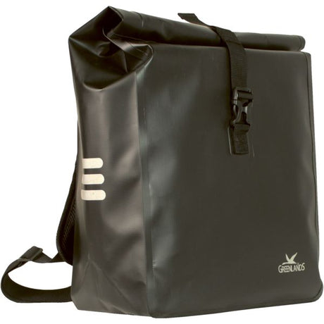 Greenlands 100 % wasserdichter Rucksack-Fahrradtasche 23 Liter 31 x 50 x 15 cm – Schwarz