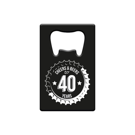 Paperdreams Flaschenöffner aus Metall – 40 Jahre