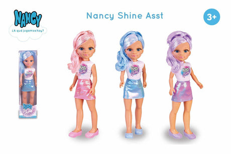 Famosa Nancy-Puppe mit Metallic-Look in 3 Farben