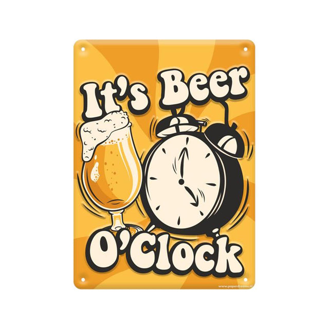 Paperdreams Metall-Texttafel 22x16,5cm – Bieruhr