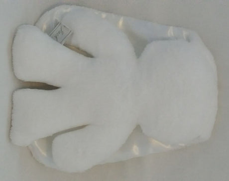 Kuschelhase weiß mit weißen Ohren. 26 cm