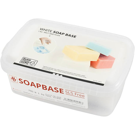 Creativ Company weiße Seifenbasis, weiß, 1 kg