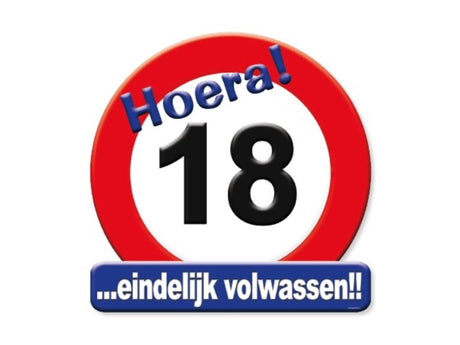Paperdreams-Tribute-Schild-Verkehrsschild – 18 Jahre
