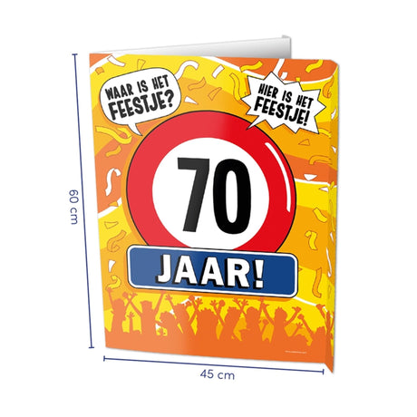 Fensterschilder von Paperdreams – 70 Jahre 60 x 45 cm