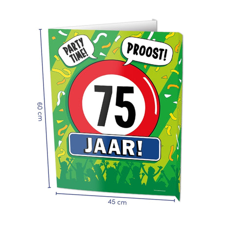 Fensterschilder von Paperdreams – 75 Jahre 60 x 45 cm