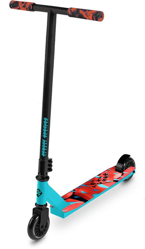 Streetsurfing street surfing trickster stuntstep - blauw - 100mm wielen - beginners - 5+