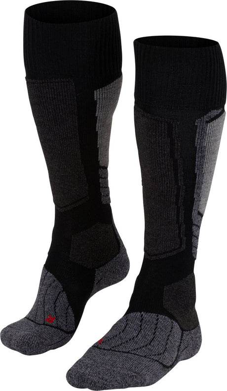 Falke sk1 warme Skisocken aus dickem Woll-Funktionsmaterial Damen Schwarz - Größe 35-36