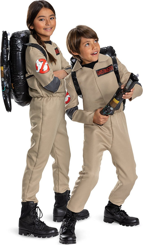 Verkleidung Ghostbusters: Frozen Empire Movie (Sony), Kostüm Ghostbusters Movie 2024 Classic, Größe XS (3T-4T Jahre), Kind