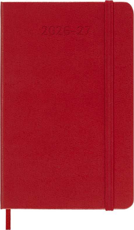 Moleskine 18-Monats-Tagebuch – 2026 27 – wöchentlich – Tasche – Hardcover – rot