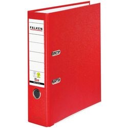 Ordner Falken PP-Color A4 80 mm rot 2-Ring 1 Stück