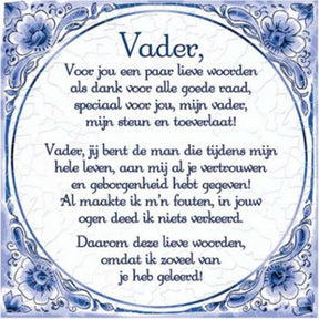 Paperdreams Fliese Delfter Blau – Vater