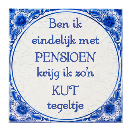 Paperdreams Fliese Delfter Blau - Rentenmuschi