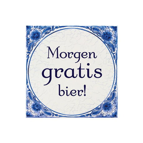 Paperdreams Fliese Delfter Blau – Gratisbier morgen