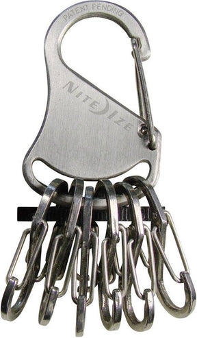 Nite ize keyrack locker steel karabijnhaak - zilver kleurig