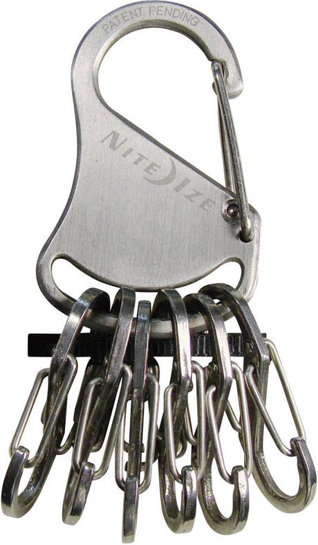 Nite ize keyrack locker steel karabijnhaak - zilver kleurig