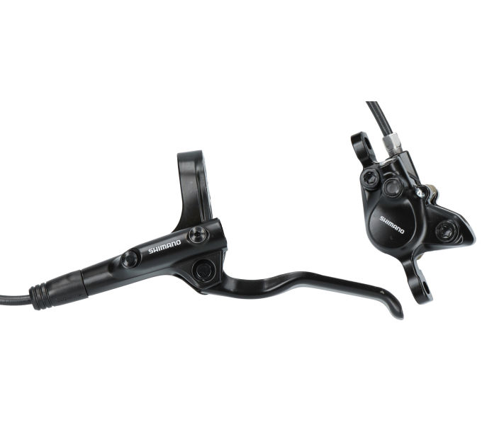 Shimano hydraulisches Scheibenbremsen-Set MT200 vorne – ohne Bremsscheibe – schwarz (Werkstattverpackung)