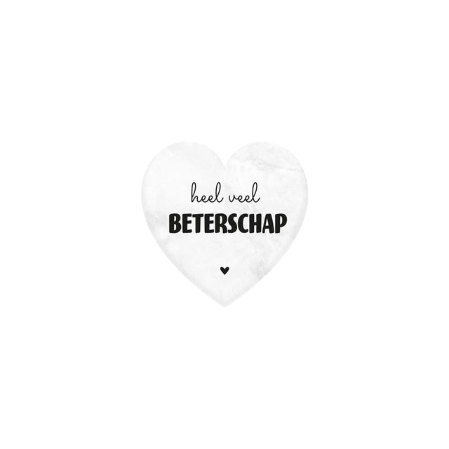 Paperdreams Marmorherz – Gute Besserung – 5x5cm