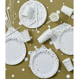 Paperdreams Partytischset – Goldweiß