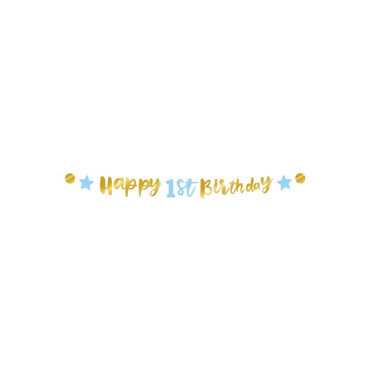 Paperdreams papaerdreams letter banner 'happy 1st birthday' 250cm karton