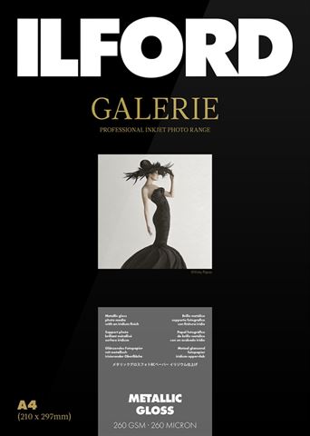 Ilford Gallery Metallic-Glanz, 260 g, A4, 25 Blatt