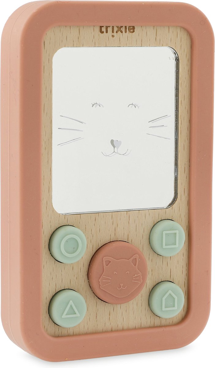 Trixie Holz-Silikon-Babyphone - Mrs. Katze