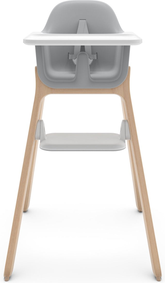 Uppababy Ciro Chloe – Hochstuhl – Grau – Holz – verstellbare Fußstütze – abnehmbares Esstablett