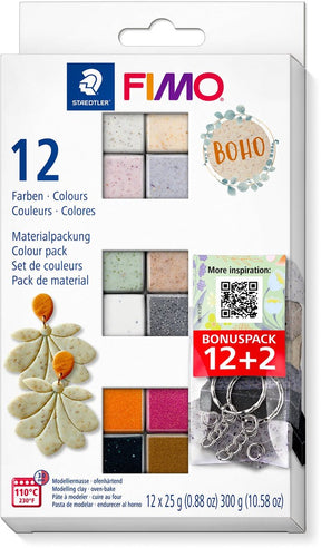 Staedtler fimo effect boho colours - boetseerklei 12 x 25 g