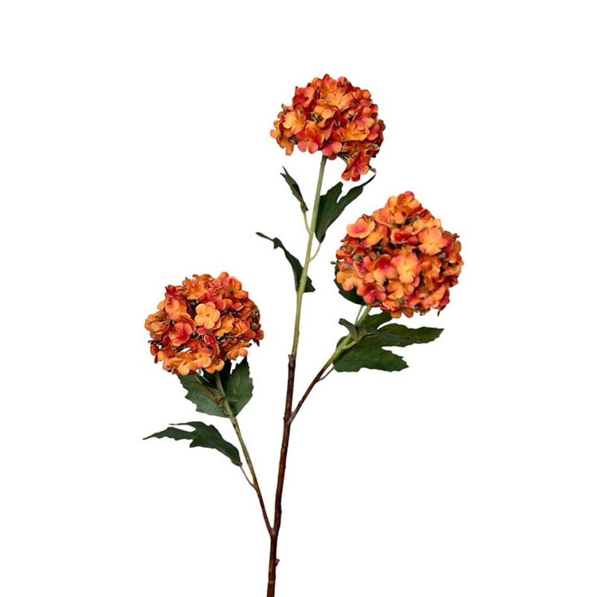 Roberts collection kunstbloem snowball tak 90cm oranje
