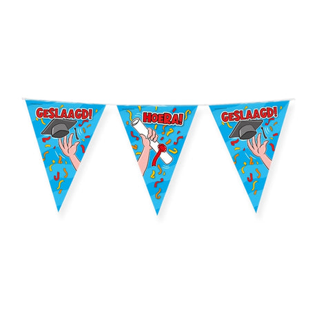 Paperdreams party vlag - geslaagd school cartoon