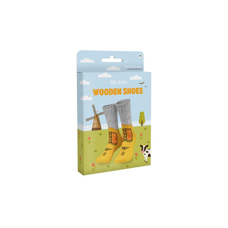 Paperdreams silly socks - wooden shoes - polyester