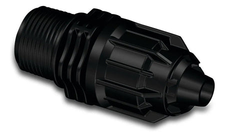 Produkte Übergangsstück PP 16 mm q j x3 4 männlich dr 6 bar v Bewässerungsschlauch