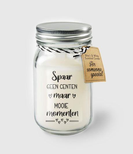 Paperdreams schwarz-weiße Duftkerzen – sparen Sie keinen Cent