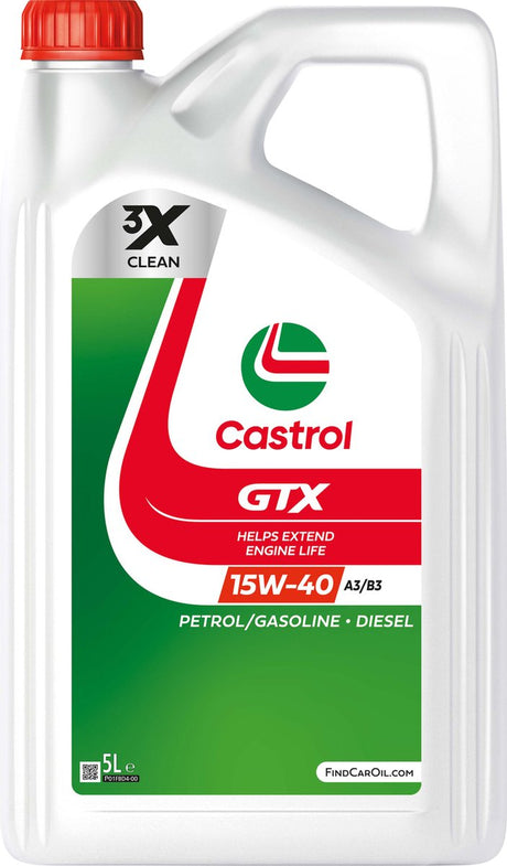Castrol motorolie gtx 15w-40 a3 b3 5l