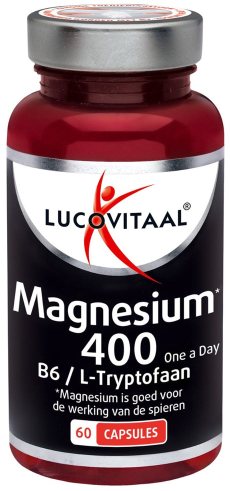 Lucovitaal magnesium 400 met vitamine b6 l-tryptofaan 60 capsules