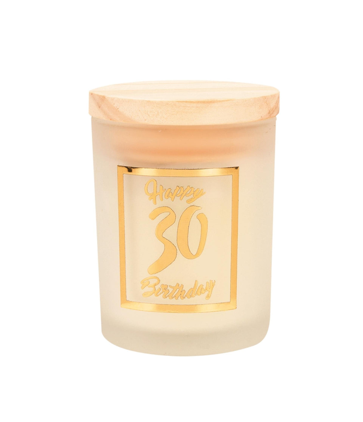 Paperdreams Duftkerze klein gold weiß – 30 Jahre