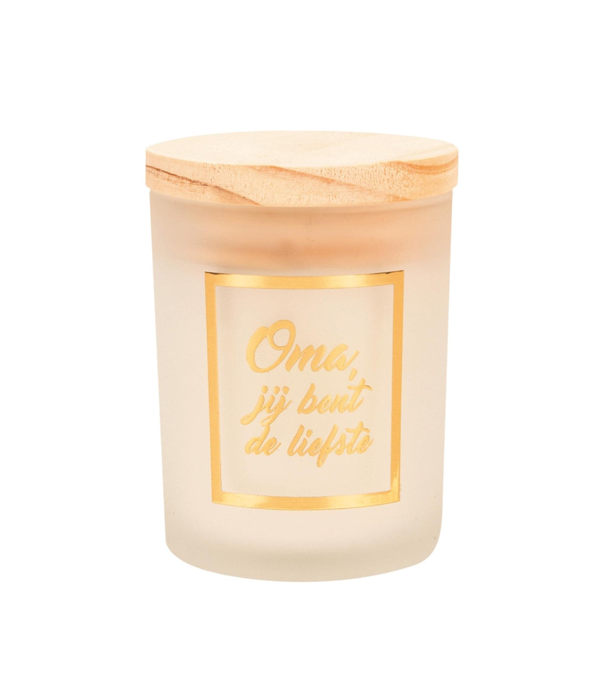 Paperdreams Duftkerze klein gold weiß – Oma