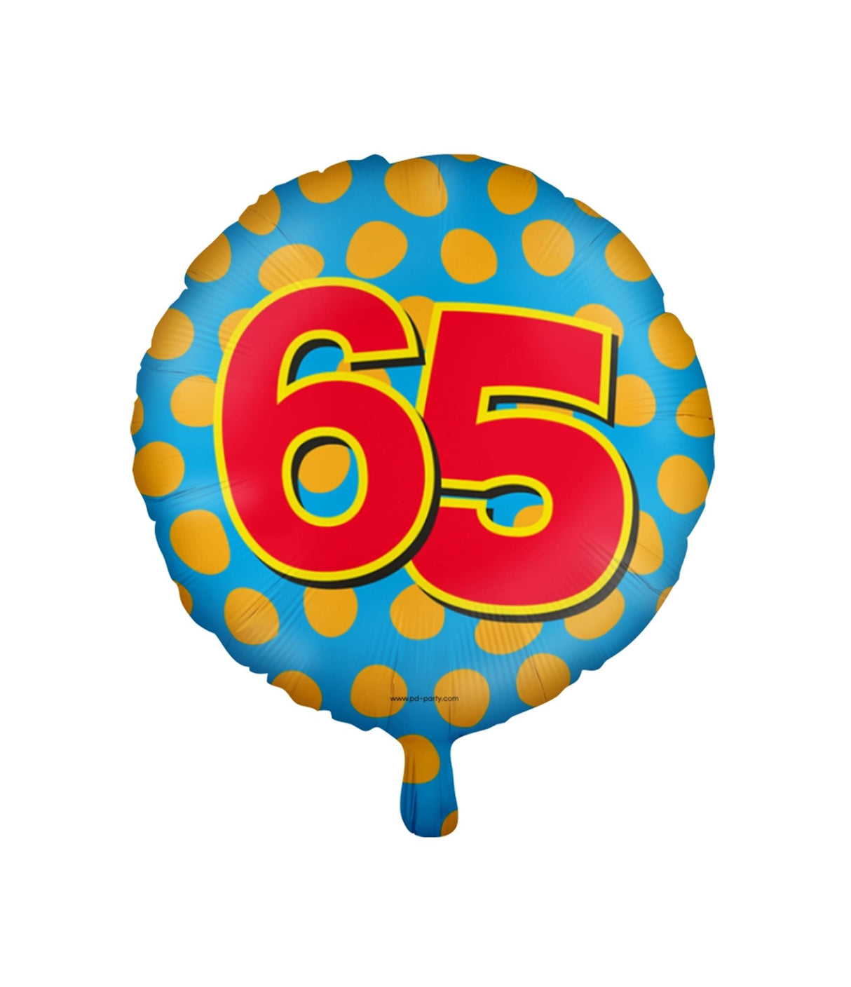 Paperdreams fröhlicher Folienballon – 65 Jahre