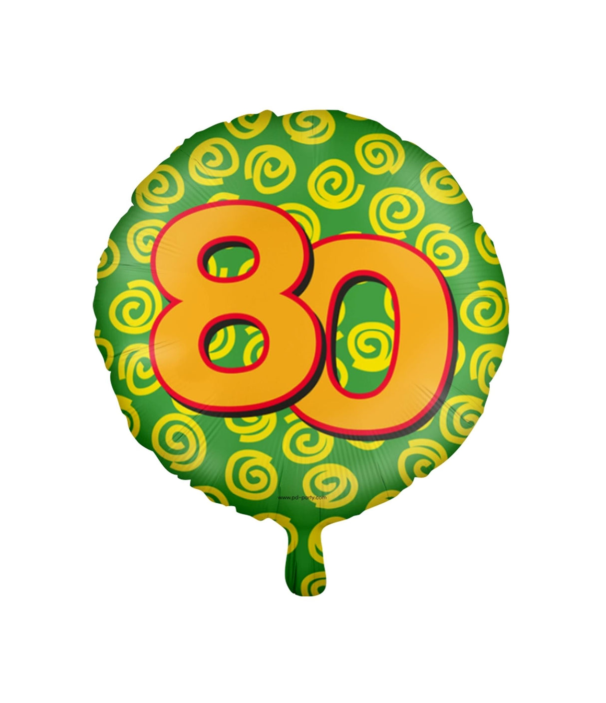 Paperdreams fröhlicher Folienballon – 80 Jahre